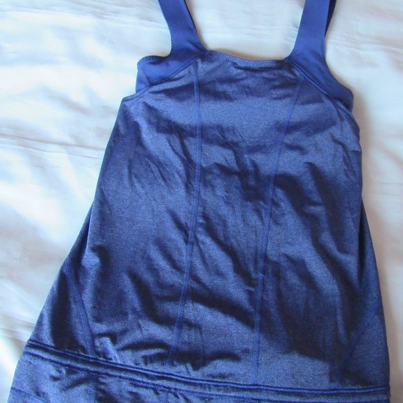 Lululemon Size 4 Tank Top Athletic Bra Blue - Picture 4 of 6